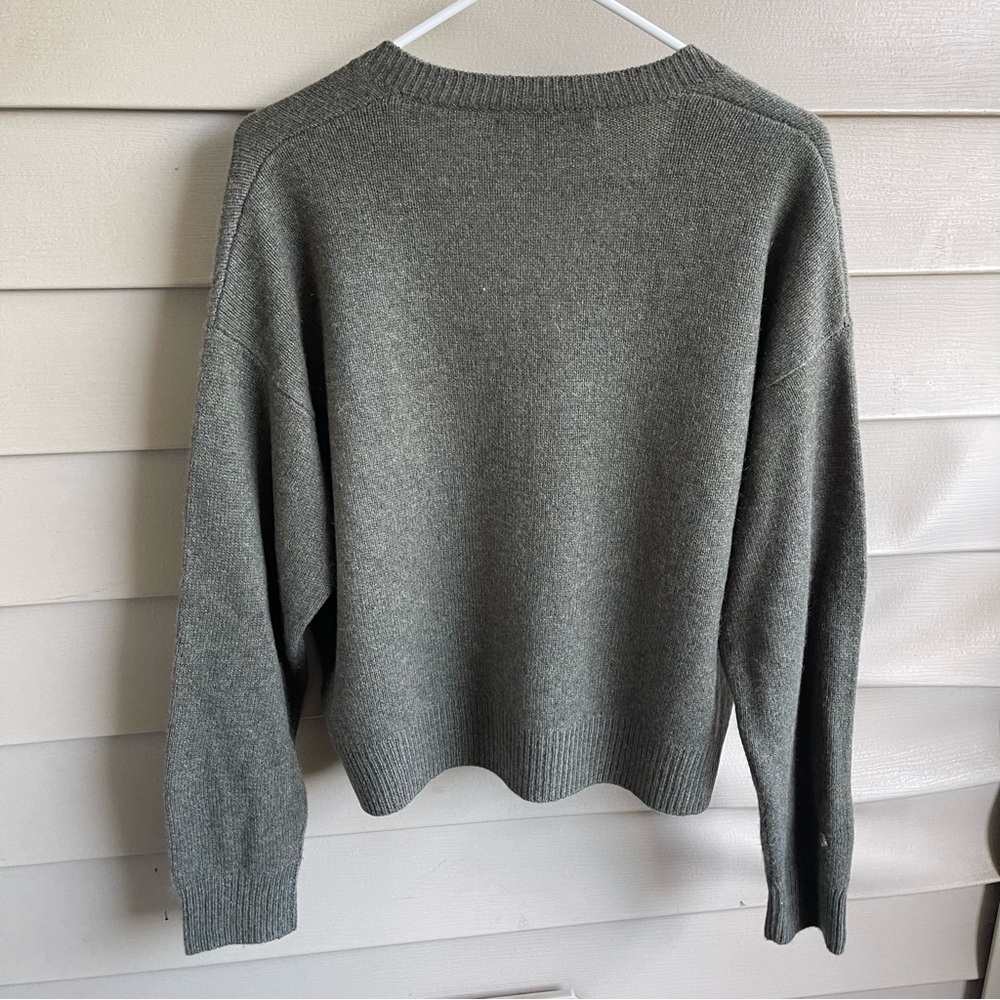 NakedCashmere Gray V-Neck Sweater - Picture 2 of 6